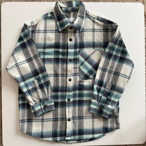 Zara Kids Plaid Shirt - Blue, Gray, White